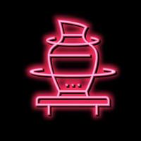 pottering leisure time neon glow icon illustration vector