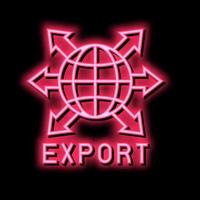 exportación transporte color icono vector plano ilustración
