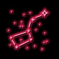 big dipper constellation neon glow icon illustration vector