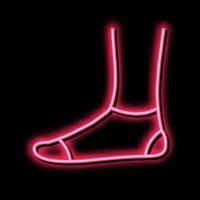 extra low sock neon glow icon illustration vector