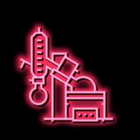 vacuum evaporator neon glow icon illustration vector