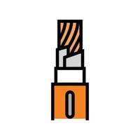 fire resistant cable wire color icon vector illustration
