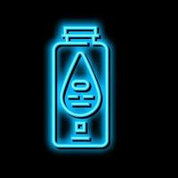 baby powder cosmetic neon glow icon illustration vector