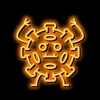 virus illness neon glow icon illustration vector