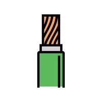 heat resistant flame retardant color icon vector illustration