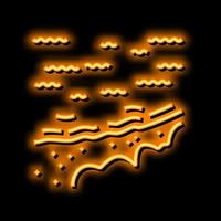 fraser island neon glow icon illustration vector