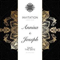 indian wedding invitation templates vector