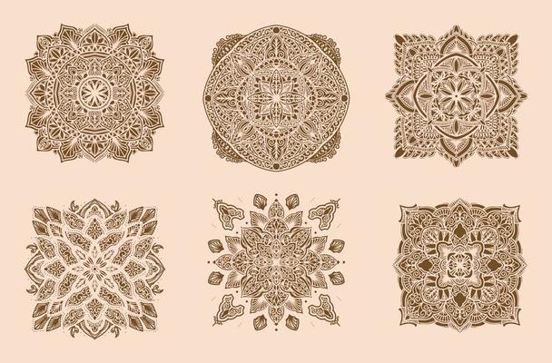 henna mandala pattern design