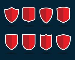 Shield icons collection. Vector shields icons set. Safeguard symbol