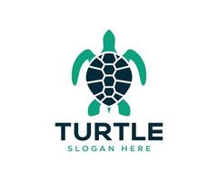 Turtle logo animal on a white background. vector