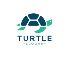 Tortuga logo animal vector icono modelo