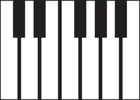 Piano keyboard icon on white background vector