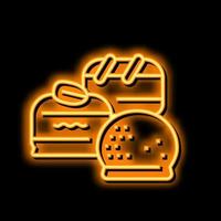 candy chocolate neon glow icon illustration vector