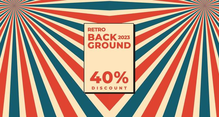 Simple Retro Style Abstract Background Design with Stripes. Vector Illustration.