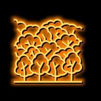 forest leaf neon glow icon illustration vector