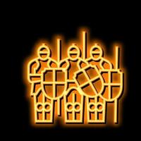 army medieval neon glow icon illustration vector