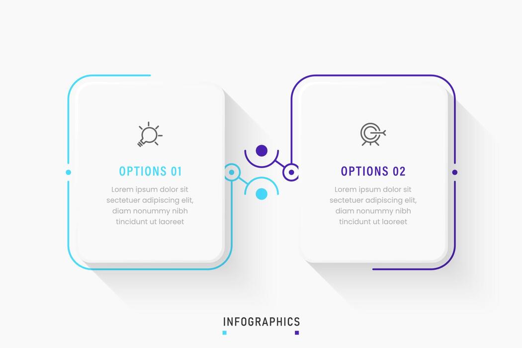 2 Step Infographic Vector Art, Icons, and Graphics for Free Download