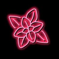 peppermint aromatherapy neon glow icon illustration vector