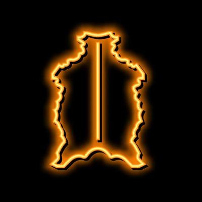 parchment whole skin neon glow icon illustration
