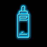 scalp savior neon glow icon illustration vector