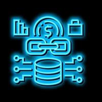 data center business neon glow icon illustration vector
