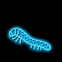 hatchlings silkworm neon glow icon illustration vector