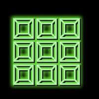 custom mirror neon glow icon illustration vector