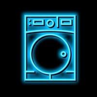 dryer machine neon glow icon illustration vector