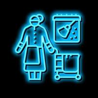 regular cleaning neon glow icon illustration vector