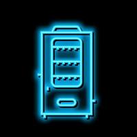 smoker equipment neon glow icon illustration vector