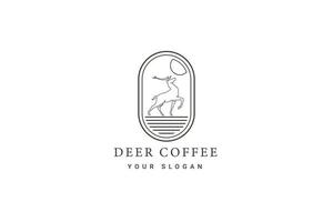 café tienda logo icono vector ilustración
