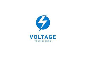 Volt Electric Bolt Storm Flash For Electric Voltage Power Industry Logo Design Inspiration vector