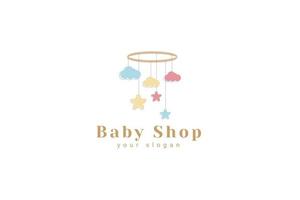 Baby Shop Logo Vector Icon Illustration