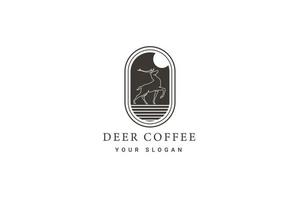 café tienda logo icono vector ilustración