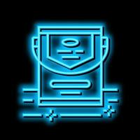 parquet varnish neon glow icon illustration vector