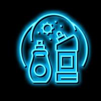 consumer chemicals neon glow icon illustration vector