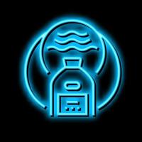 organic solvent neon glow icon illustration vector