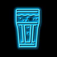 chocolate coffee neon glow icon illustration vector