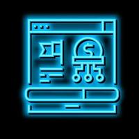 crowdfunding business occupation neon glow icon illustration vector