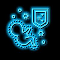 innate immunity neon glow icon illustration vector