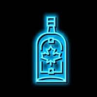 maple spirits neon glow icon illustration vector