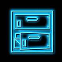 postomat for letter neon glow icon illustration vector