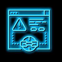 irrelevant link neon glow icon illustration vector