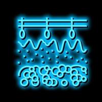 skin human organ neon glow icon illustration vector