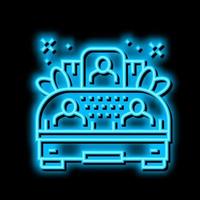 platform on parade neon glow icon illustration vector