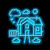 urban area neon glow icon illustration vector