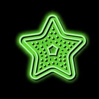 star ocean neon glow icon illustration vector