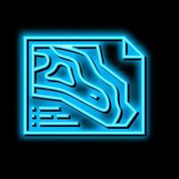 engineering and design quarry mining neon glow icon illustration vector