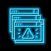 program security technology neon glow icon illustration vector