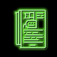 storytelling reputation management neon glow icon illustration vector